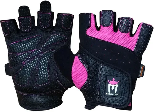 Miniatura 7 de Meister Guantes de levantamiento de pesas Fit Grip para mujer con piel Amara lavable