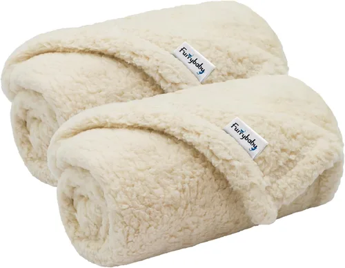 Miniatura 13 de furrybaby Manta Suave Premium para Perros Pequeños, Cachorros y Gatos, Lavable, Forro Polar Sherpa de 24 x 32 Pulgadas, Manta para Mascotas