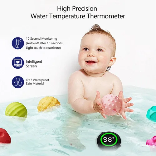 Miniatura 3 de Paquete de 2 termómetros flotantes impermeables para baño de hielo, piscina, bañera