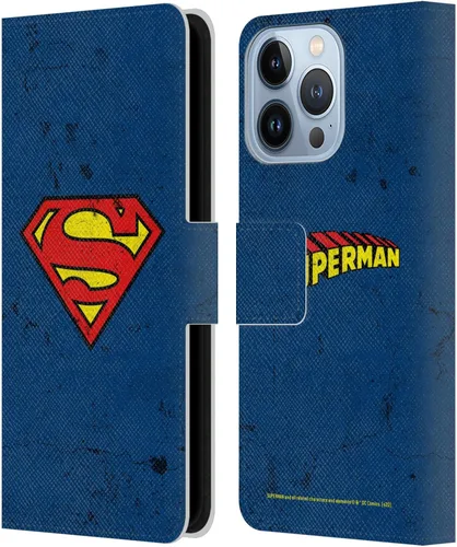 Miniatura 42 de Head Case Designs Funda de piel con licencia oficial de Superman DC Comics con logotipos negros y rojos compatible con Apple iPhone 11