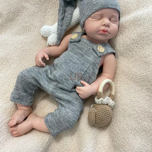 Miniatura 7 de Muñecas de bebé Reborn de silicona realistas de cuerpo completo de 20 pulgadas, muñeca de bebé realista que se ve en la vida real muñeca de bebé Niño