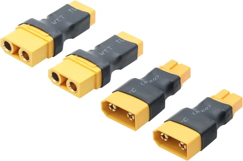 Miniatura 10 de Adaptador de conector XT60 hembra a hembra, conector XT60 sin adaptador de cable convertidor para RC Lipo Battery Drone Toy Car etc. (2 piezas)