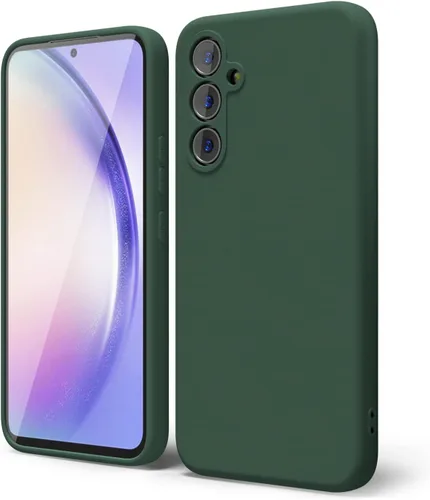 Miniatura 246 de oakxco Funda para teléfono Samsung Galaxy A12 con agarre de silicona líquida, linda delgada fina suave cubierta de gel de goma TPU lisa para mujeres