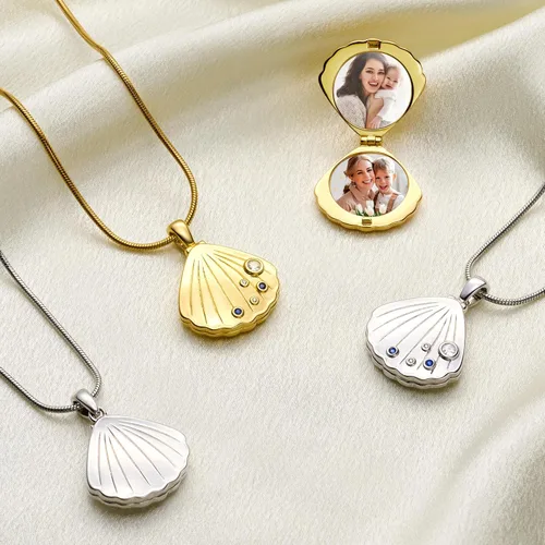 Miniatura 5 de Fanery sue Personalized Locket Necklace that Holds Pictures, Lockets Necklaces Customize Photo Pciture Pandent Jewelry Valentine's Day Gifts for