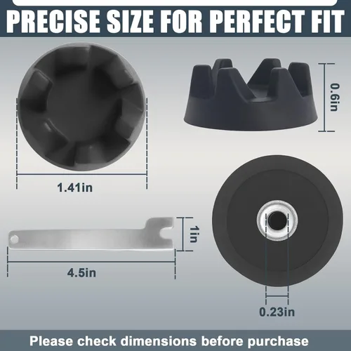 Miniatura 6 de 9704230 Acoplador de licuadora con kit de llave inglesa, piezas de repuesto compatibles con el controlador KitchenAid KSB5WH KSB5 KSB3