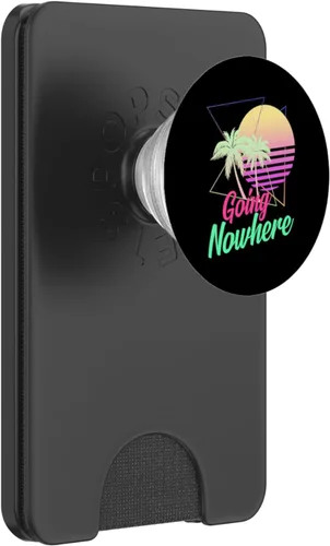 Miniatura 6 de Going Nowhere Retro 1980s 1990 Palmeras Sunset Beach Art PopSockets PopGrip: agarre intercambiable para teléfonos y tabletas