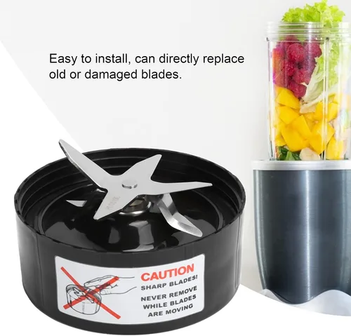Miniatura 6 de Extractor Cruz Blade ABS Acero Inoxidable Blender Blade Reemplazo Fácil de Instalar Ajuste Para 1000W Juicer Blender Piezas Accesorios