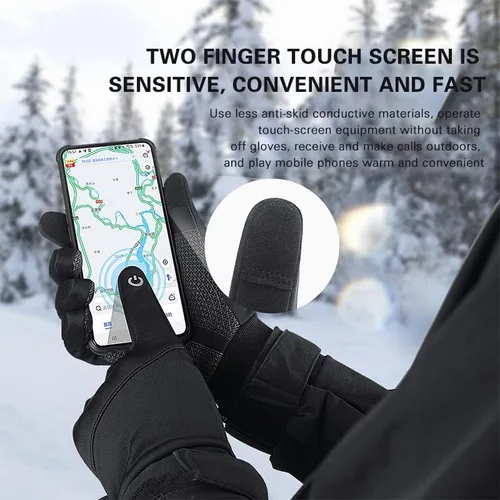 Miniatura 4 de PHILISENMALL Men Women Winter Gloves Unisex Touchscreen Bike Outdoor Sports for Men Women Glove