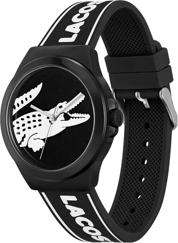 Miniatura 2 de Lacoste Neocroc - Reloj de cuarzo de plástico y silicona para hombre color blanco y negro modelo 2011185 Blanco negro