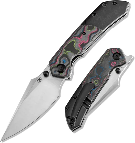 Miniatura 9 de KANSEPT Fenrir - Cuchillos plegables de bolsillo para hombres y mujeres EDC cuchillos plegables de campamento de 3.48 pulgadas CPM-S35VN hoja