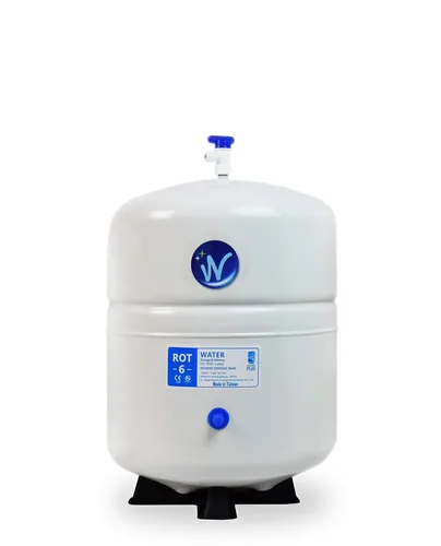 Miniatura 15 de Tanque de almacenamiento de agua a presión - Tanque de agua de ósmosis inversa con conexiones de acero inoxidable y válvula de bola - Sistema