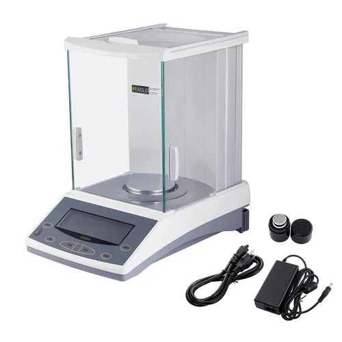 Miniatura 5 de U.S. Solid Balanza analítica de 3.88 oz x 0.00 oz, báscula de precisión de laboratorio de 0.1 mg, RS232, densidad y pesaje dinámico, pesaje