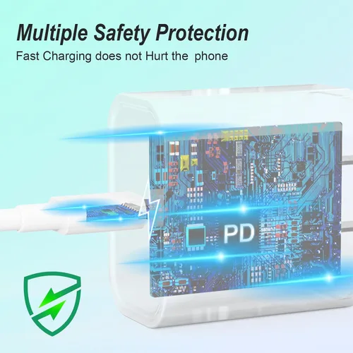 Miniatura 4 de Cargador para iPhone, paquete de 2 bloques de carga rápida USB C de 20 W con 2 cables USB-C a C de 6 pies para iPhone 17 16 15 Plus/Pro/Pro Max/iPad