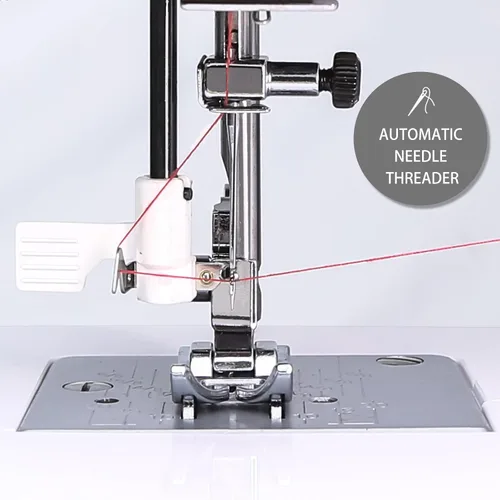 Miniatura 4 de FEIYUE FYe320 Máquina de Coser de Tamaño Completo con Pedal, Control de Velocidad, Resistente y Portátil, Pantalla LCD, 25 Puntadas Incorporadas, 6