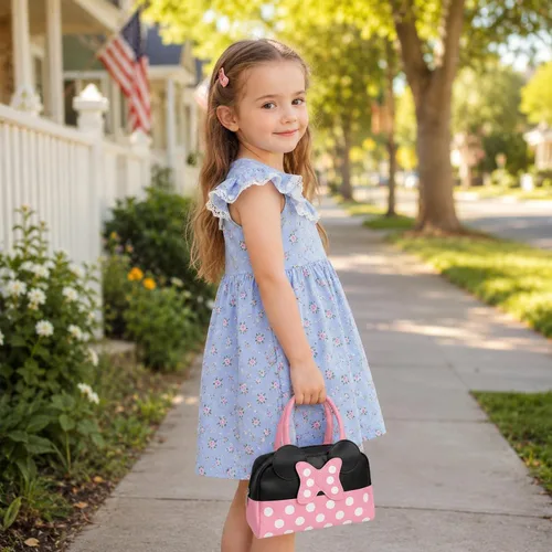 Miniatura 7 de Bolso de juego de simulación para niñas pequeñas, bolso para niños pequeños con juguetes de maquillaje de simulación para niños pequeños, juguetes