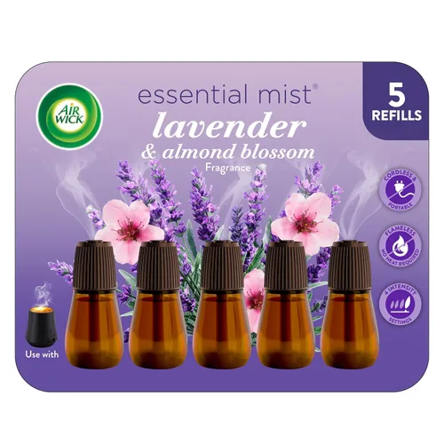 Miniatura 13 de Air Wick Recambio de niebla esencial, 5 unidades, mezcla de manzana y canela, difusor de aceites esenciales, ambientador