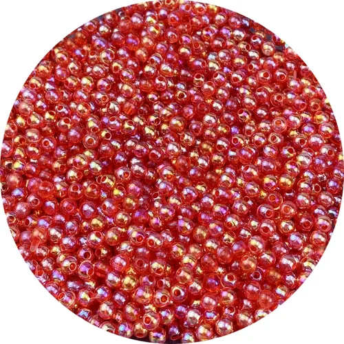 Miniatura 21 de 1000 piezas de cuentas redondas de acrílico de 6 mm, colores AB, cuentas espaciadoras redondas para aretes, pulseras, collares, llaveros, joyería