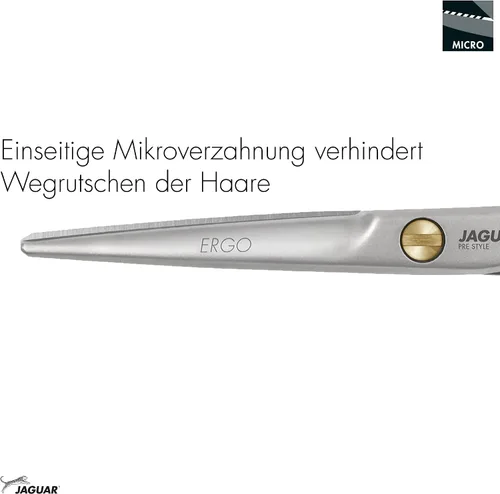 Miniatura 5 de Jaguar Tijeras de peluquería Pre Style Ergo 6.0 pulgadas Tijeras profesionales de acero inoxidable para estilistas y barberos, aspecto de acabado