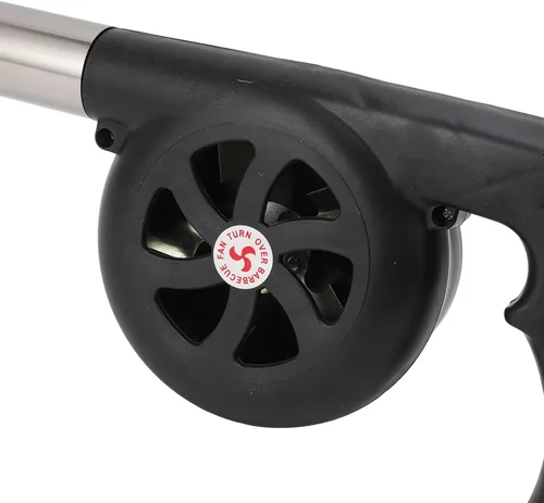 Miniatura 8 de Ventilador de barbacoa para cocinar al aire libre, soplador de aire portátil ligero y portátil, ahorro de tiempo, soplador de barbacoa ABS duradero