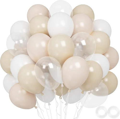 Miniatura 8 de Globos de animales, 60 globos de fiesta de 12 pulgadas, color verde y marrón crema, globos estampados de guepardo de animales para decoración
