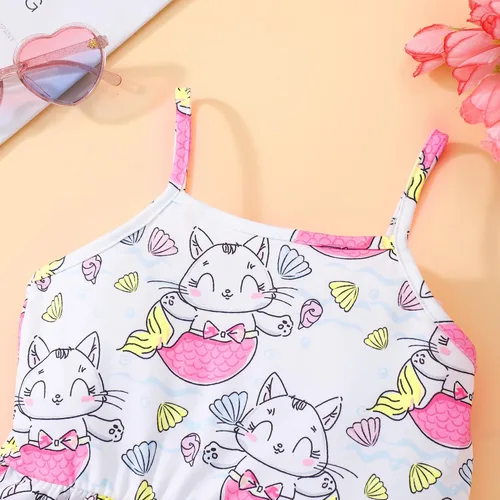 Miniatura 63 de Vestido de verano para niños pequeños, con diseño de dinosaurio, sin espalda, con lazo, vestido de playa de cumpleaños