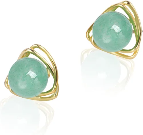 Miniatura 96 de Jade Earrings Studs,Green Jade Earrings for Women,925 Sterling Silver Earrings Studs for Sensitive Ears,Handmade Jade Earrings for Birthday
