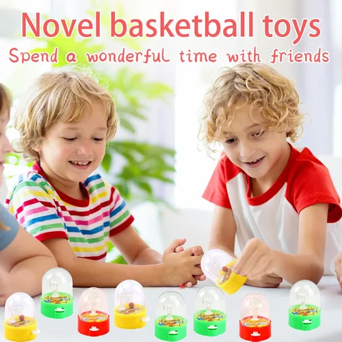 Miniatura 5 de NEEW Paquete de 12 Mini Juegos de Tiro de Baloncesto de Dedo, Obsequios de Fiesta, Decoraciones de Fiesta de Baloncesto Mini Portátil de Escritorio