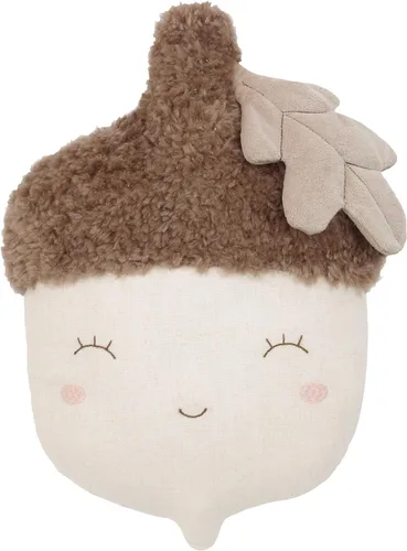 MON AMI Nutty Acorn - Almohada de felpa de 14 pulgadas para niños y niñas, felpa suave de bellota de bosque, acento decorativo acogedor, regalo para