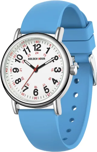 Miniatura 26 de GOLDEN HOUR - Reloj de enfermera impermeable para profesionales médicos, estudiantes, mujeres y hombres, esfera luminosa de fácil lectura, 24 horas
