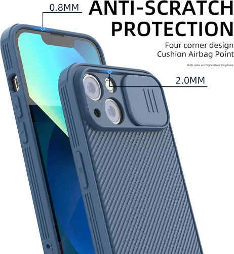 Miniatura 2 de Funda para iPhone 14 compatible con Magsafe, funda protectora de cámara iPhone 14 [compatible con carga inalámbrica] con cubierta deslizante