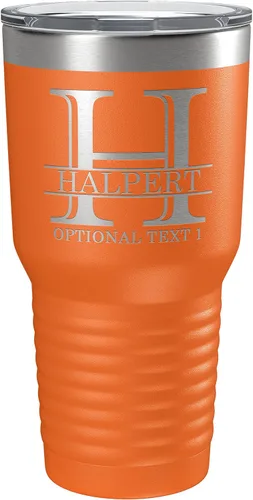 Vaso personalizado de acero inoxidable aislado con tapa de 30 onzas (17 colores) con recubrimiento en polvo, grabado personalizado, idea de regalo