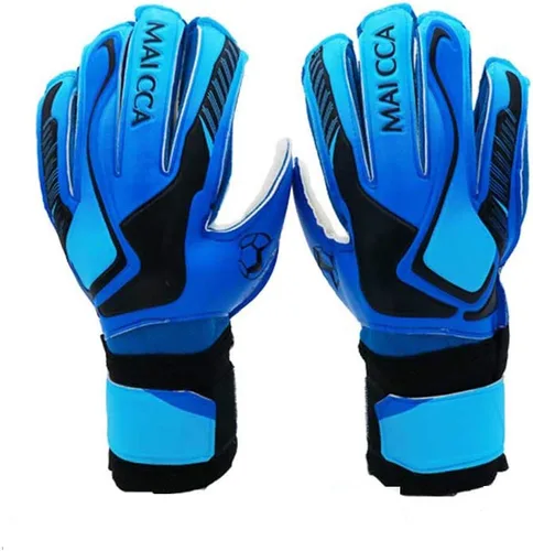 Miniatura 2 de Guantes de portero de portero de fútbol para deportes al aire libre, protectores de dedos, talla 5-7, unisex, niños y jóvenes Azul