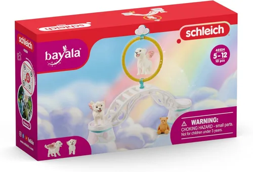 Miniatura 8 de Schleich Bayala 42524 - Juego modular de 9 piezas con lindas figuras de león, arco, aro y calcomanías, juguetes de criaturas míticas