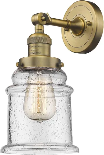 Miniatura 27 de Innovations 203-BB-G54 1 Aplique de luz, pantalla de campana pequeña, latón cepillado