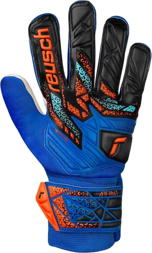 Miniatura 5 de Reusch Attrakt Starter - Guantes sólidos para portero juvenil, transpirables, duraderos, para césped artificial y superficies duras, juveniles Azul