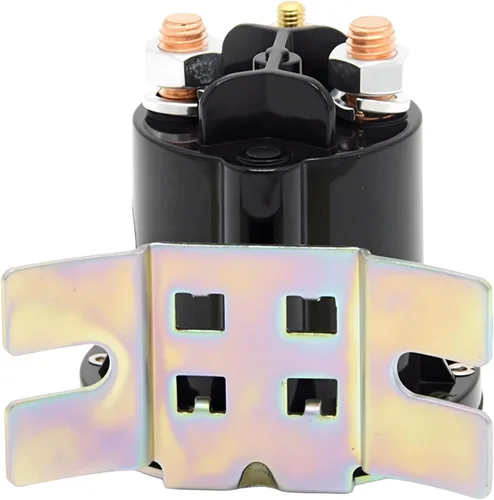 Miniatura 6 de Interruptor de relé solenoide de arranque de 12 V, contactor de trabajo intermitente, 3 terminales, corriente de 150 A, máximo 800 A, con tuercas