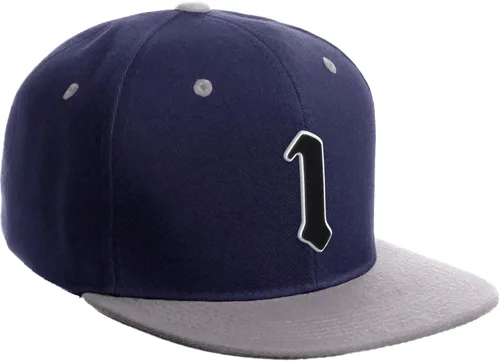 Miniatura 917 de Daxton Gorra clásica con visera de billete plano con letras del alfabeto inglés antiguo de la A a la Z