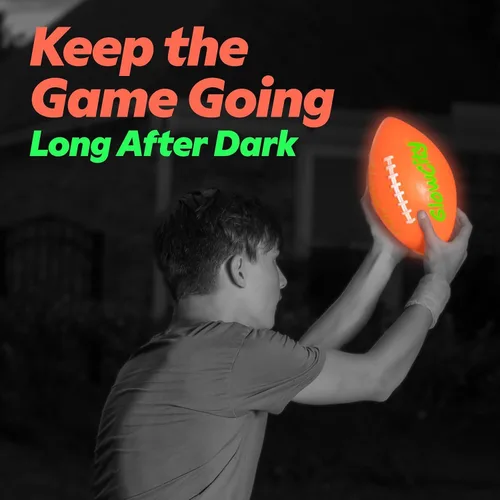 Miniatura 6 de GlowCity Balón de fútbol que brilla en la oscuridad, tamaño 3/6, regalos de pelota iluminada para niños, jóvenes y adolescentes, fútbol brillante
