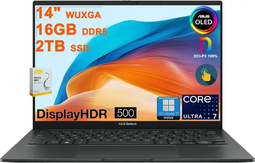 Miniatura 12 de ASUS Zenbook 14 OLED portátil Pantalla táctil OLED Lumina WUXGA de 14" (100% DCI-P3, 500 nits HDR) Intel Ultra 7 255H de 16 núcleos