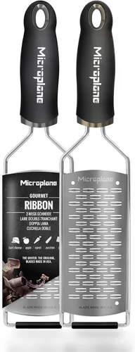 Miniatura 16 de Microplane Gourmet Series - Rallador de queso duro (fino, negro)
