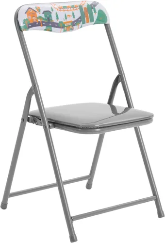 Miniatura 18 de Flash Furniture Mindy Kids - Juego de mesa y sillas cuadradas plegables de 5 piezas para guardería y aulas, juego de mesa de actividades y sillas