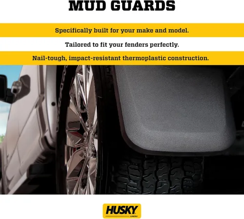 Miniatura 3 de Husky Liners - Guardabarros delanteros y traseros 2015-2022 Chevrolet Colorado, GMC Canyon sin balizas o revestimiento (excluye ZR2), juego