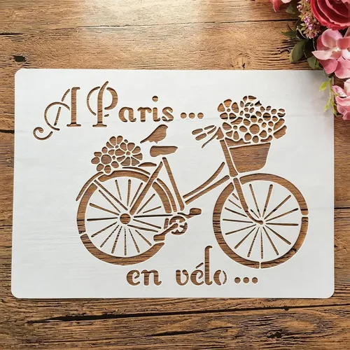 Miniatura 18 de TIAMECH Plantilla de cámara 3D reutilizable A4 para pintar, plantilla de capas de cámara digital de mandala, arte de pared de bricolaje, muebles