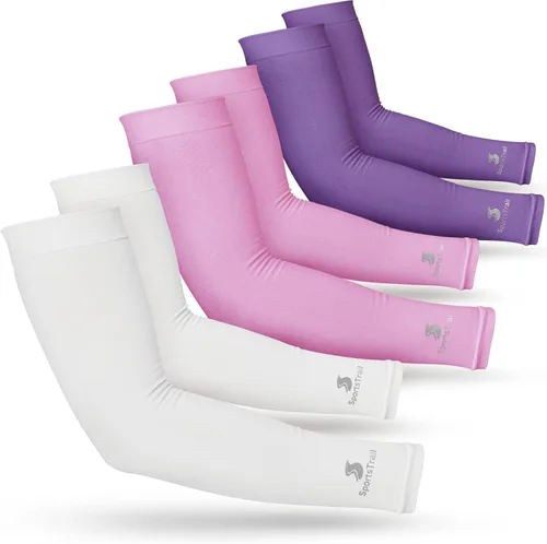 Miniatura 28 de SportsTrail Mangas Refrescantes para Brazos para Hombres y Mujeres – Transpirables, Protección Solar UV, Mangas Deportivas para Brazos para Mujeres