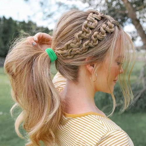 Miniatura 6 de Bessrung 100 ligas elásticas para el cabello, banda para el cabello sin costuras, soporte para cola de caballo sin daños por arrugas, bandas