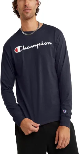 Miniatura 82 de Champion Camiseta de manga larga para hombre, camiseta clásica para hombre (regular o grande y alto)