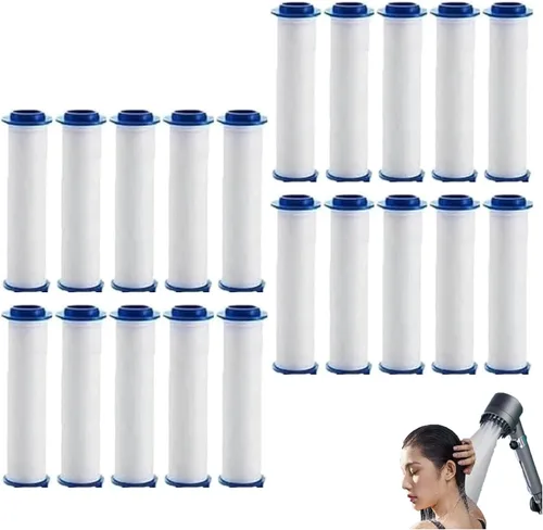 10/20 filtros de cabezal de ducha, cartucho de filtro de algodón PP, filtro de cabezal de ducha iónico, filtros de repuesto universales para 20 Pcs