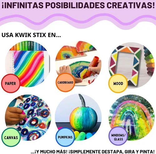 Miniatura 8 de The Pencil Grip pintura tipo témpera, sólida, Kwik Stix, de secado superrápido, en paquete de 12 (TPG-602)