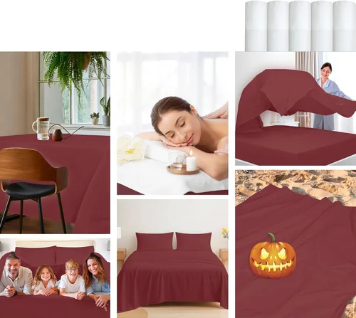 Miniatura 102 de Royale Linens Sábana encimera de tamaño individual XL 100% Algodón Orgánico – Super suave – Sábanas superiores de percal – Sábana encimera
