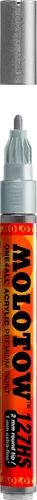 Miniatura 4 de Molotow ONE4ALL - Marcador de pintura acrílica, 0.059 in, negro metálico, 1 cada uno (127.501)